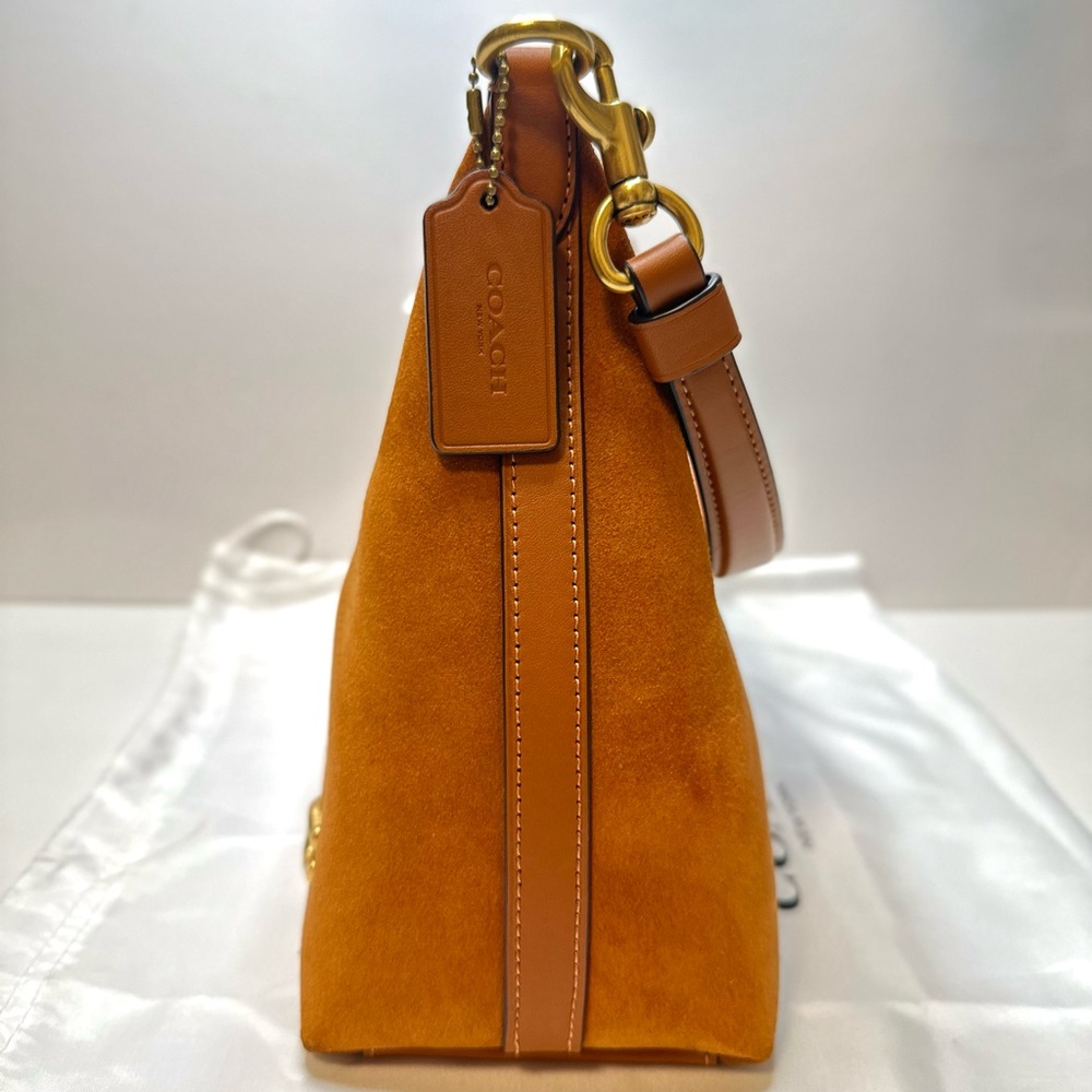 ✅Sold✅ Coach Juliet Hobo Bag – Burnished Amber Suede – Like New - Picture 13 of 17